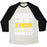 Virgin Teez  Baseball Tee Unisex Tri-Blend Baseball Tee / small / Oatmeal / Black GONNA BE SO THOR AFTER THIS WORKOUT UNISEX TRI-BLEND BASEBALL TEE