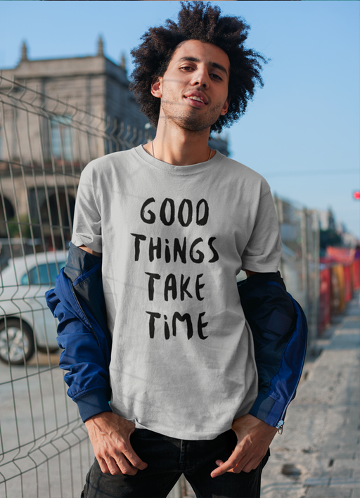 Virgin Teez T-SHIRT SMALL Good Things Take Time T-shirt
