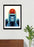 LUVD Framed Art Prints Gorilla - Colorful Animals Frame