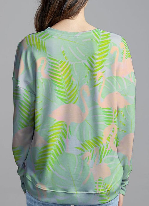 Virgin Teez Sweat Shirt Green Bird Sweat Shirt