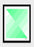 LUVD Framed Art Prints green gradient  Frame