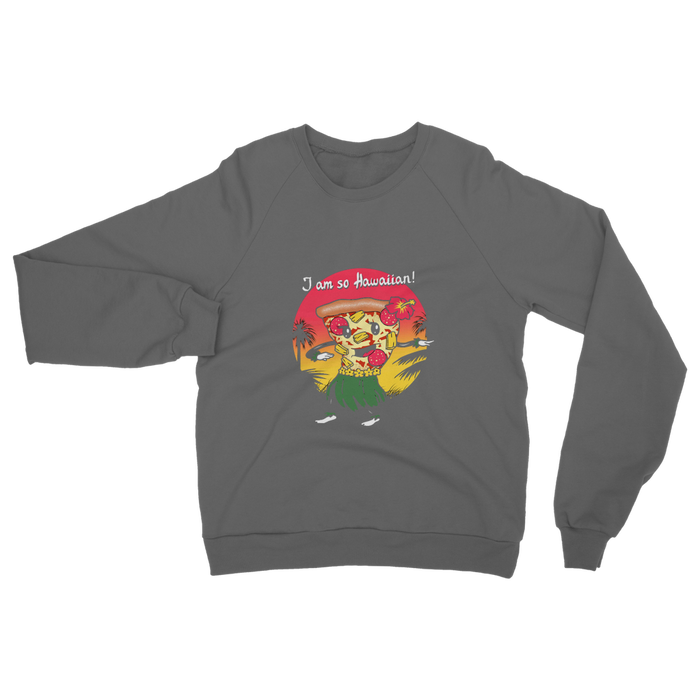 VIRGIN TEEZ Sweat shirt Dark Grey / S Hawaiian Pizza Classic Adult Sweatshirt