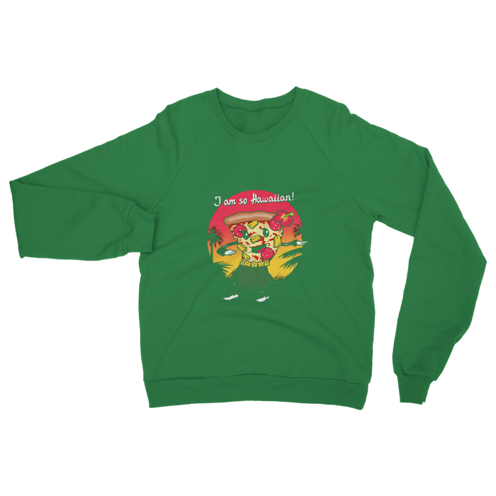 VIRGIN TEEZ Sweat shirt Kelly Green / S Hawaiian Pizza Classic Adult Sweatshirt