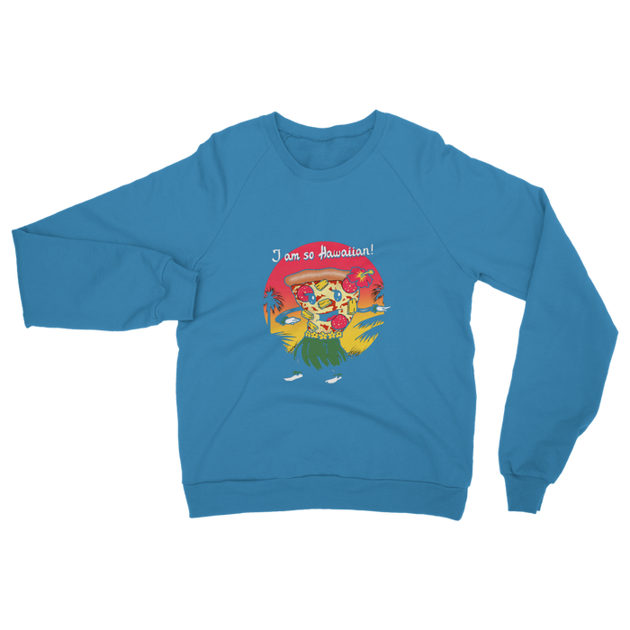VIRGIN TEEZ Sweat shirt Sapphire / S Hawaiian Pizza Classic Adult Sweatshirt