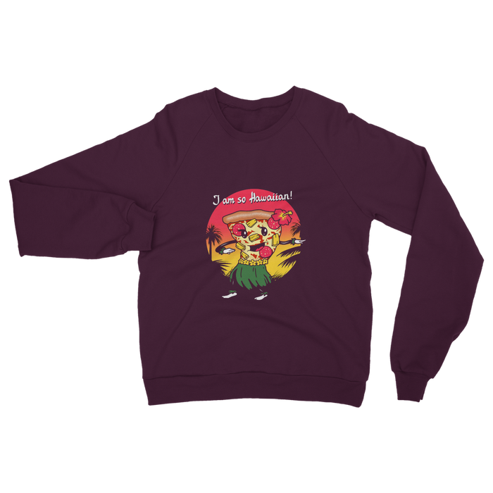 VIRGIN TEEZ Sweat shirt Burgundy / S Hawaiian Pizza Classic Adult Sweatshirt