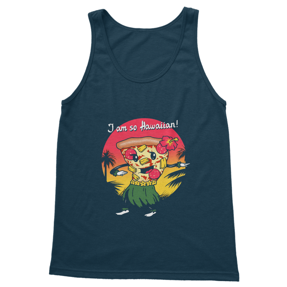 VIRGIN TEEZ Women Tank top Navy / S Hawaiian Pizza Classic Women's Tank Top