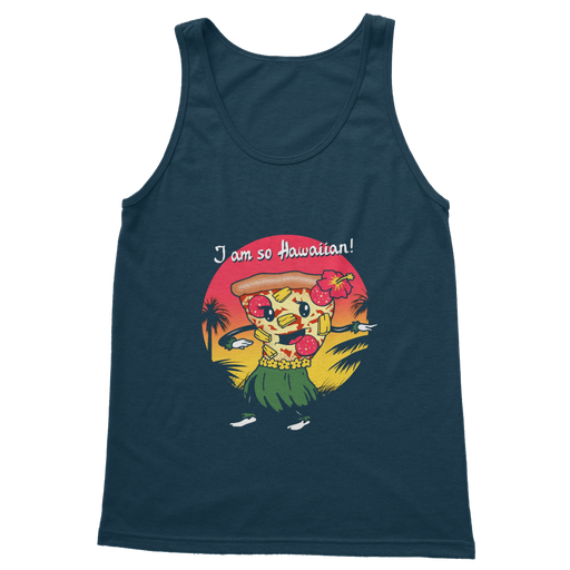 VIRGIN TEEZ Women Tank top Navy / S Hawaiian Pizza Classic Women's Tank Top