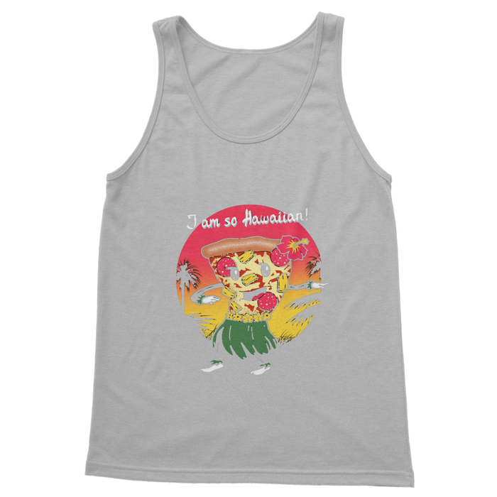 VIRGIN TEEZ Women Tank top Light Grey / S Hawaiian Pizza Classic Women's Tank Top