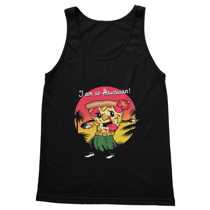 VIRGIN TEEZ Women Tank top Black / S Hawaiian Pizza Classic Women's Tank Top