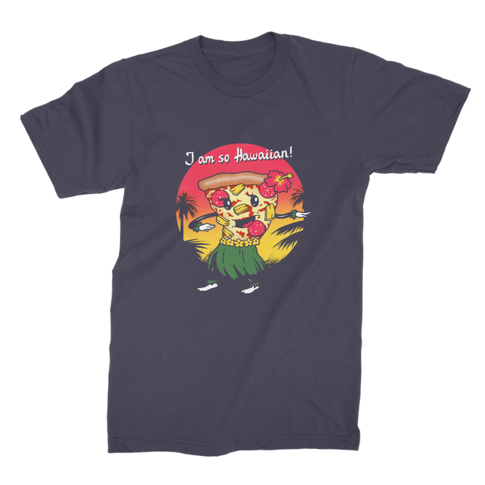 VIRGIN TEEZ Men T-Shirts Navy / Male / S Hawaiian Pizza Premium Jersey Men's T-Shirt