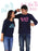 HUM TUM T-SHIRT He is the Man, She is the Boss Couple Full Sleeves Navy Blue
