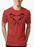 Aneeq Arshad T-shirt SMALL / Red Heart Tattoo Half Sleeves Melange T-shirt