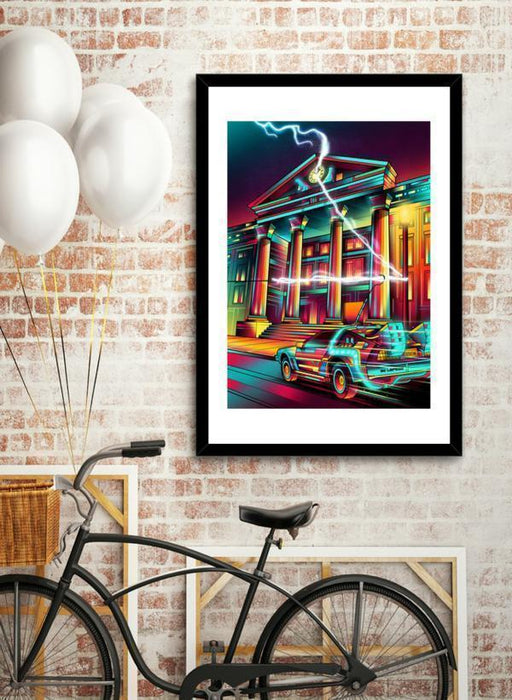 LUVD Framed Art Prints Hill Valley  Frame