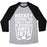 Virgin Teez  Baseball Tee Unisex Tri-Blend Baseball Tee / small / Athletic Gray / Black HOCKEY: KEEPING THE TOOTH FAIRY IN BUSINESS UNISEX TRI-BLEND BASEBALL TEE