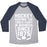 Virgin Teez  Baseball Tee Unisex Tri-Blend Baseball Tee / small / Athletic Gray / Navy HOCKEY: KEEPING THE TOOTH FAIRY IN BUSINESS UNISEX TRI-BLEND BASEBALL TEE