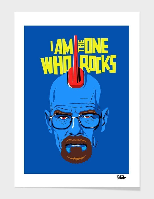 LUVD Framed Art Prints I Am The One Who Rocks Frame
