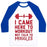 Virgin Teez  Baseball Tee Unisex Classic Baseball Tee / x-small / White/Blue I CAME HERE TO WORKOUT NOT TALK TO MUGGLES UNISEX CLASSIC BASEBALL TEE