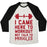Virgin Teez  Baseball Tee Unisex Tri-Blend Baseball Tee / small / Oatmeal / Black I CAME HERE TO WORKOUT NOT TALK TO MUGGLES UNISEX TRI-BLEND BASEBALL TEE