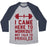 Virgin Teez  Baseball Tee Unisex Tri-Blend Baseball Tee / small / Athletic Gray / Navy I CAME HERE TO WORKOUT NOT TALK TO MUGGLES UNISEX TRI-BLEND BASEBALL TEE