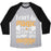 Virgin Teez  Baseball Tee Unisex Tri-Blend Baseball Tee / small / Athletic Gray / Black I CAN BE A SWOLE-ASS MUGGLE UNISEX TRI-BLEND BASEBALL TEE