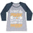 Virgin Teez  Baseball Tee Women's Tri-Blend Baseball Tee / small / Athletic Gray / Navy I CAN BE A SWOLE-ASS MUGGLE WOMEN'S TRI-BLEND BASEBALL TEE