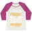 Virgin Teez  Baseball Tee Women's Tri-Blend Baseball Tee / small / Oatmeal / Berry I CAN BE A SWOLE-ASS MUGGLE WOMEN'S TRI-BLEND BASEBALL TEE