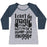 Virgin Teez  Baseball Tee Women's Tri-Blend Baseball Tee / small / Athletic Gray / Navy I CAN BE A SWOLE-ASS MUGGLE WOMEN'S TRI-BLEND BASEBALL TEE