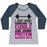 Virgin Teez  Baseball Tee Women's Tri-Blend Baseball Tee / small / Athletic Gray / Navy I JUST WANT SOMEONE TO CUDDLE AND DRINK PROTEIN SHAKES WITH WOMEN'S TRI-BLEND BASEBALL TEE