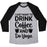 Virgin Teez  Baseball Tee Unisex Tri-Blend Baseball Tee / small / Athletic Gray / Black I JUST WANT TO DRINK COFFEE AND DO YOGA UNISEX TRI-BLEND BASEBALL TEE
