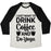 Virgin Teez  Baseball Tee Unisex Tri-Blend Baseball Tee / small / Oatmeal / Black I JUST WANT TO DRINK COFFEE AND DO YOGA UNISEX TRI-BLEND BASEBALL TEE