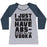 Virgin Teez  Baseball Tee Women's Tri-Blend Baseball Tee / small / Athletic Gray / Navy I JUST WANT TO HAVE ABS...OLUTELY ALL THE VODKA WOMEN'S TRI-BLEND BASEBALL TEE