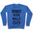 Virgin Teez  Pullover Crewneck Sweatshirt / x-small / Heathered Blue I KICK BALLS CREWNECK SWEATSHIRT