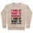 Virgin Teez  Pullover Crewneck Sweatshirt / x-small / Heathered Oatmeal I KIND OF WANT TO WORKOUT, I KIND OF WANT TO GO BACK TO BED CREWNECK SWEATSHIRT