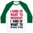 Virgin Teez  Baseball Tee Unisex Classic Baseball Tee / x-small / White/Dark Green I KIND OF WANT TO WORKOUT, I KIND OF WANT TO GO BACK TO BED UNISEX CLASSIC BASEBALL TEE