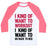 Virgin Teez  Baseball Tee Unisex Classic Baseball Tee / x-small / White/Neon Pink I KIND OF WANT TO WORKOUT, I KIND OF WANT TO GO BACK TO BED UNISEX CLASSIC BASEBALL TEE