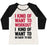 Virgin Teez  Baseball Tee Women's Tri-Blend Baseball Tee / small / Oatmeal / Black I KIND OF WANT TO WORKOUT, I KIND OF WANT TO GO BACK TO BED WOMEN'S TRI-BLEND BASEBALL TEE