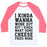 Virgin Teez  Baseball Tee Unisex Classic Baseball Tee / x-small / White/Neon Pink I KINDA WANNA WORK OUT UNISEX CLASSIC BASEBALL TEE