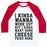 Virgin Teez  Baseball Tee Unisex Classic Baseball Tee / x-small / White/Red I KINDA WANNA WORK OUT UNISEX CLASSIC BASEBALL TEE