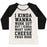 Virgin Teez  Baseball Tee Women's Tri-Blend Baseball Tee / small / Oatmeal / Black I KINDA WANNA WORK OUT WOMEN'S TRI-BLEND BASEBALL TEE