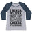 Virgin Teez  Baseball Tee Women's Tri-Blend Baseball Tee / small / Athletic Gray / Navy I KINDA WANNA WORK OUT WOMEN'S TRI-BLEND BASEBALL TEE