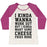 Virgin Teez  Baseball Tee Women's Tri-Blend Baseball Tee / small / Oatmeal / Berry I KINDA WANNA WORK OUT WOMEN'S TRI-BLEND BASEBALL TEE