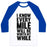 Virgin Teez  Baseball Tee Unisex Classic Baseball Tee / x-small / White/Blue I KNOW EVERY MILE WILL BE WORTH MY WHILE UNISEX CLASSIC BASEBALL TEE