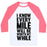 Virgin Teez  Baseball Tee Unisex Classic Baseball Tee / x-small / White/Neon Pink I KNOW EVERY MILE WILL BE WORTH MY WHILE UNISEX CLASSIC BASEBALL TEE