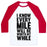 Virgin Teez  Baseball Tee Unisex Classic Baseball Tee / x-small / White/Red I KNOW EVERY MILE WILL BE WORTH MY WHILE UNISEX CLASSIC BASEBALL TEE