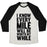 Virgin Teez  Baseball Tee Unisex Tri-Blend Baseball Tee / small / Oatmeal / Black I KNOW EVERY MILE WILL BE WORTH MY WHILE UNISEX TRI-BLEND BASEBALL TEE