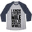 Virgin Teez  Baseball Tee Unisex Tri-Blend Baseball Tee / small / Athletic Gray / Navy I KNOW EVERY MILE WILL BE WORTH MY WHILE UNISEX TRI-BLEND BASEBALL TEE