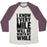 Virgin Teez  Baseball Tee Unisex Tri-Blend Baseball Tee / small / Oatmeal / Maroon I KNOW EVERY MILE WILL BE WORTH MY WHILE UNISEX TRI-BLEND BASEBALL TEE