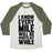 Virgin Teez  Baseball Tee Unisex Tri-Blend Baseball Tee / small / Oatmeal / Moss I KNOW EVERY MILE WILL BE WORTH MY WHILE UNISEX TRI-BLEND BASEBALL TEE