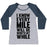 Virgin Teez  Baseball Tee Women's Tri-Blend Baseball Tee / small / Athletic Gray / Navy I KNOW EVERY MILE WILL BE WORTH MY WHILE WOMEN'S TRI-BLEND BASEBALL TEE