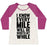 Virgin Teez  Baseball Tee Women's Tri-Blend Baseball Tee / small / Oatmeal / Berry I KNOW EVERY MILE WILL BE WORTH MY WHILE WOMEN'S TRI-BLEND BASEBALL TEE